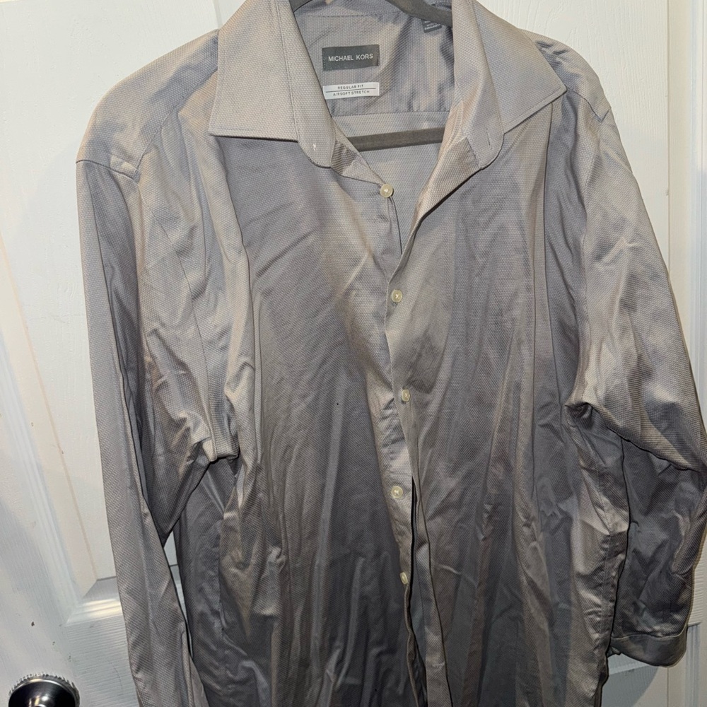Michael Kors Charcoal Gray Dress Shirt